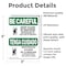 Signmission Safety Culture Sign, 3.5 in Width, Vinyl Decal, Rectangle, Bilingual OS-2PACK-BC-D-35-L-10001 - alternate 5